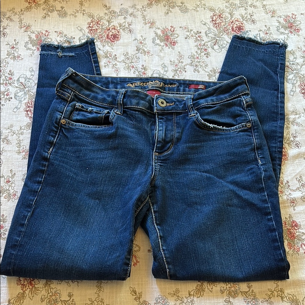 Aeropostale Blue Super Skinny Jeans with Stretch